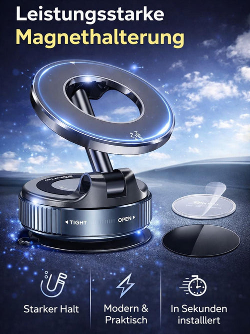 NAVRIXO Handyhalterung mit Magnetring und Vakuumbefestigung