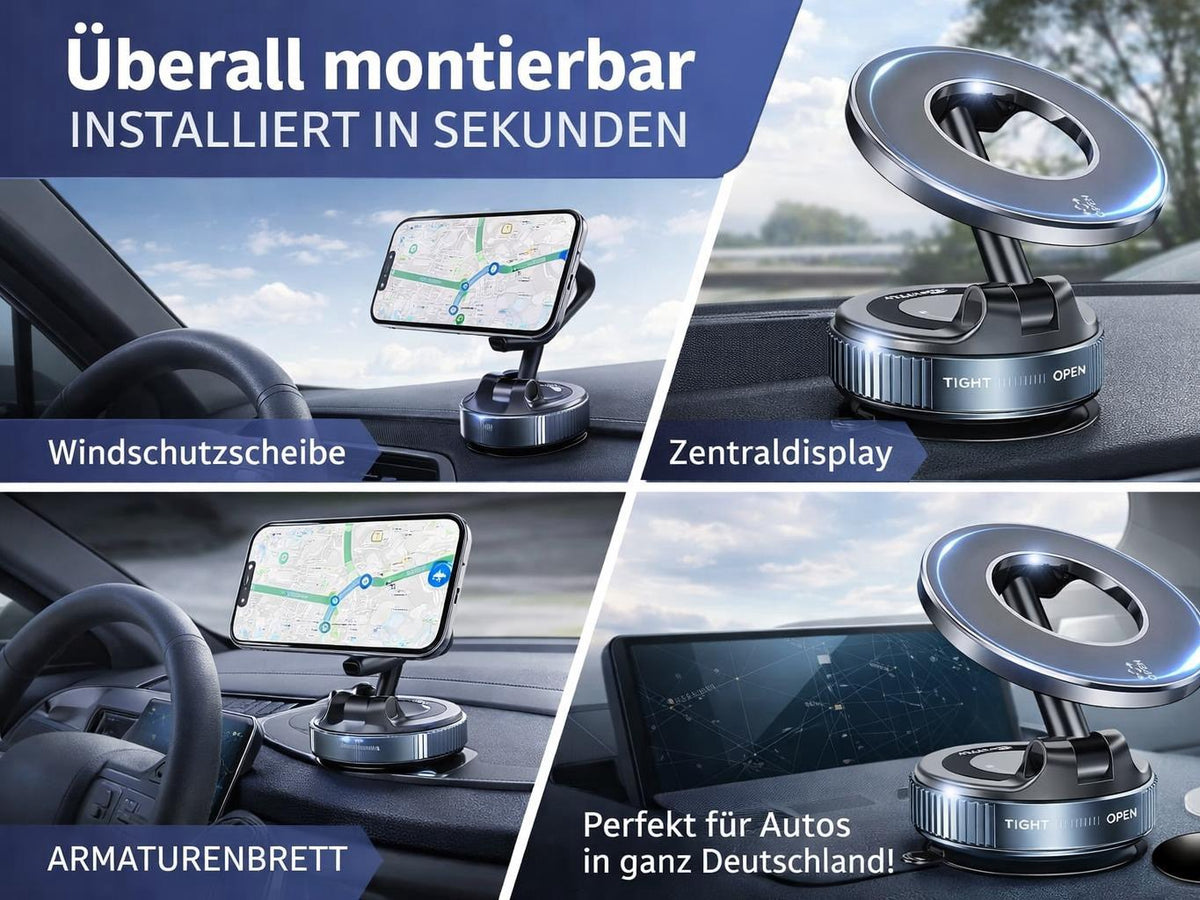NAVRIXO Handyhalterung für Windschutzscheibe und Armaturenbrett